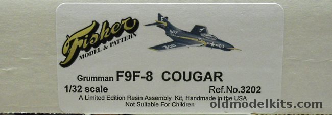 Fisher Model & Pattern 1/32 Grumman F9F-8 Cougar, 3202 plastic model kit